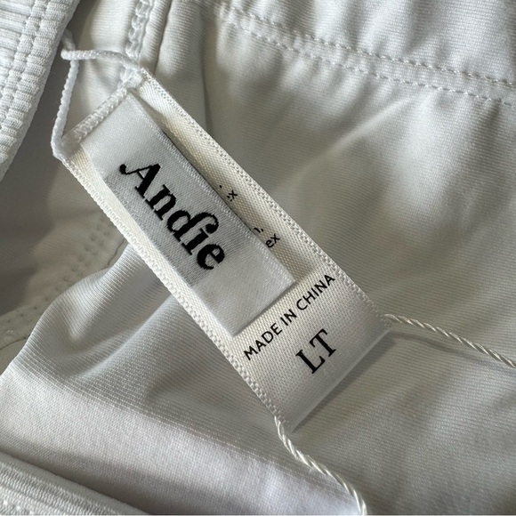 Andie Swim the Havana Rib One Piece Swimsuit NWT size Large TALL in White - Picture 6 of 9